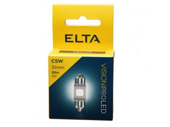 ELTA LED žárovka C5W 12V SV8,5 31mm, 25lm, sada 2ks