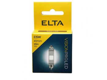 ELTA VISIONPRO LED C5W 12V SV8,5 41mm, 25lm, sada 2ks