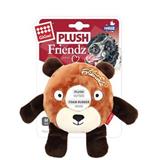 GiGwi Plush Friendz medvěd s gumovým kroužkem