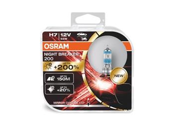 OSRAM H7 Night Breaker 200, +200%, sada 2ks