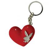 PRIME Playboy Keyring - Red Heart with Bling RHD