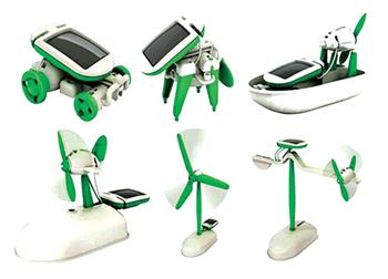 Solární stavebnice SolarKit 6v1 (Solarbot) GREEN (CZ balení)