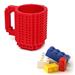 Stavební hrnek LEGO bloky Barva: Červená